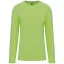 Férfi kereknyakú hosszú ujjú pamut póló, Kariban KA359, Lime-M