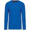 Férfi kereknyakú hosszú ujjú pamut póló, Kariban KA359, Light Royal Blue-2XL