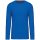 Férfi kereknyakú hosszú ujjú pamut póló, Kariban KA359, Light Royal Blue-4XL