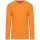 Férfi kereknyakú hosszú ujjú pamut póló, Kariban KA359, Orange-4XL