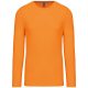 Férfi kereknyakú hosszú ujjú pamut póló, Kariban KA359, Orange-4XL