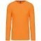 Férfi kereknyakú hosszú ujjú pamut póló, Kariban KA359, Orange-XL
