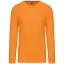 Férfi kereknyakú hosszú ujjú pamut póló, Kariban KA359, Orange-XL