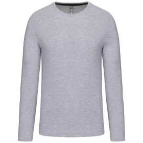  Férfi kereknyakú hosszú ujjú póló, Kariban KA359, Oxford Grey-2XL