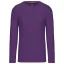 Férfi kereknyakú hosszú ujjú pamut póló, Kariban KA359, Purple-M