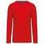 Férfi kereknyakú hosszú ujjú pamut póló, Kariban KA359, Red-4XL