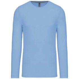   Férfi kereknyakú hosszú ujjú pamut póló, Kariban KA359, Sky Blue-2XL