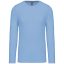 Férfi kereknyakú hosszú ujjú pamut póló, Kariban KA359, Sky Blue-L