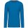 Férfi kereknyakú hosszú ujjú pamut póló, Kariban KA359, Tropical Blue-4XL