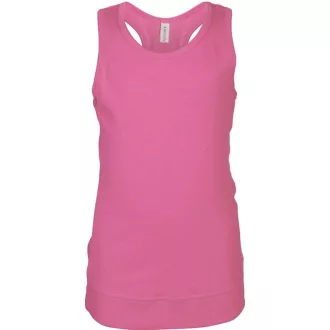   Gyermek sporthátú ujjatlan pamut kislány trikó, Kariban KA362, Fuchsia-6/8