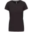 Női rövid ujjú környakas pamut póló, Kariban KA380, Dark Grey-2XL