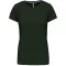 Női rövid ujjú környakas pamut póló, Kariban KA380, Forest Green-2XL
