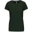 Női rövid ujjú környakas pamut póló, Kariban KA380, Forest Green-2XL