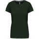 Női rövid ujjú környakas pamut póló, Kariban KA380, Forest Green-XL