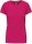 Női rövid ujjú környakas pamut póló, Kariban KA380, Fuchsia-XL