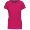 Női rövid ujjú környakas pamut póló, Kariban KA380, Fuchsia-XL