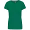 Női rövid ujjú környakas pamut póló, Kariban KA380, Kelly Green-3XL