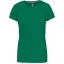 Női rövid ujjú környakas pamut póló, Kariban KA380, Kelly Green-3XL