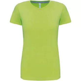   Női rövid ujjú környakas pamut póló, Kariban KA380, Lime-2XL