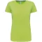 Női rövid ujjú környakas pamut póló, Kariban KA380, Lime-3XL