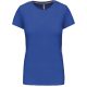 Női rövid ujjú környakas pamut póló, Kariban KA380, Light Royal Blue-2XL
