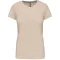 Női rövid ujjú környakas pamut póló, Kariban KA380, Light Sand-3XL