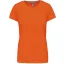 Női rövid ujjú környakas pamut póló, Kariban KA380, Orange-3XL