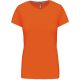 Női rövid ujjú környakas pamut póló, Kariban KA380, Orange-XL