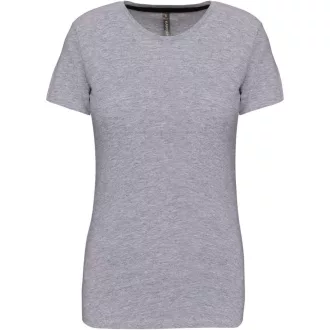   Női rövid ujjú környakas póló, Kariban KA380, Oxford Grey-S