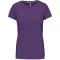 Női rövid ujjú környakas pamut póló, Kariban KA380, Purple-2XL