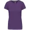 Női rövid ujjú környakas pamut póló, Kariban KA380, Purple-XL