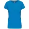 Női rövid ujjú környakas pamut póló, Kariban KA380, Tropical Blue-3XL