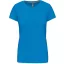 Női rövid ujjú környakas pamut póló, Kariban KA380, Tropical Blue-3XL