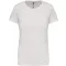Női rövid ujjú környakas pamut póló, Kariban KA380, White-3XL