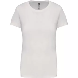   Női rövid ujjú környakas pamut póló, Kariban KA380, White-S