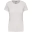 Női rövid ujjú környakas pamut póló, Kariban KA380, White-XL