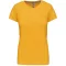 Női rövid ujjú környakas pamut póló, Kariban KA380, Yellow-3XL