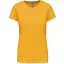 Női rövid ujjú környakas pamut póló, Kariban KA380, Yellow-3XL