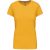 Női rövid ujjú környakas pamut póló, Kariban KA380, Yellow-S