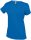 Női V-nyakú rövid ujjú pamut póló, Kariban KA381, Light Royal Blue-3XL