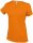 Női V-nyakú rövid ujjú pamut póló, Kariban KA381, Orange-S