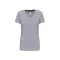 Női V-nyakú rövid ujjú póló, Kariban KA381, Oxford Grey-2XL