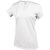 Női V-nyakú rövid ujjú pamut póló, Kariban KA381, White-M
