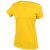 Női V-nyakú rövid ujjú pamut póló, Kariban KA381, Yellow-3XL