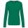 Női hosszú ujjú kereknyakú pamut póló, Kariban KA383, Kelly Green-2XL
