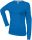 Női hosszú ujjú kereknyakú pamut póló, Kariban KA383, Light Royal Blue-2XL