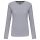 Női hosszú ujjú kereknyakú póló, Kariban KA383, Oxford Grey-XL
