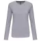 Női hosszú ujjú kereknyakú póló, Kariban KA383, Oxford Grey-XL