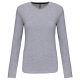 Női hosszú ujjú kereknyakú póló, Kariban KA383, Oxford Grey-XL