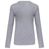Női hosszú ujjú kereknyakú póló, Kariban KA383, Oxford Grey-XL